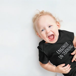 Cute Engineer Baby Shirt Engineer Baby One-piece Baby Bodysuit Engineer In Training Baby Shower Gift First Birthday image 3