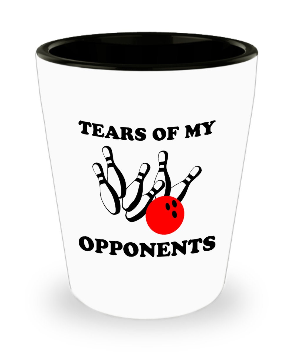 Funny Bowling Gift Bowling Shot Glass Bowler Present Etsy