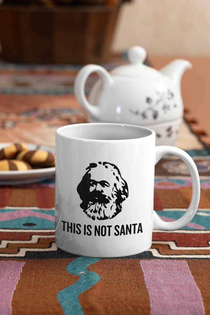 Funny Karl Marx Mug Marxist Present idea Sociology Gift Philosophy Gift This Is Not Santa imagen 2