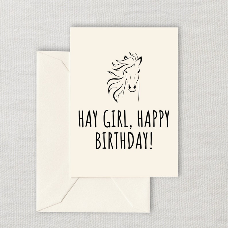 Printable Horse Lover Birthday Card Equestrian Birthday Card Etsy Printable Horse Lover Birthday Card Equestrian Birthday Card Etsy