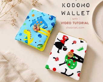 Small Wallet PDF Sewing Pattern: Beginner Friendly DIY Card Holder, Printable Templates + Video Tutorial