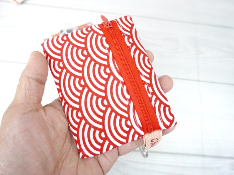 Twinnie Pouch Mini Keychain Wallet Sewing Pattern, Coin Change Purse Pattern, Small Wallet Tutorial, Full Scale Templates, Video Tutorial image 6