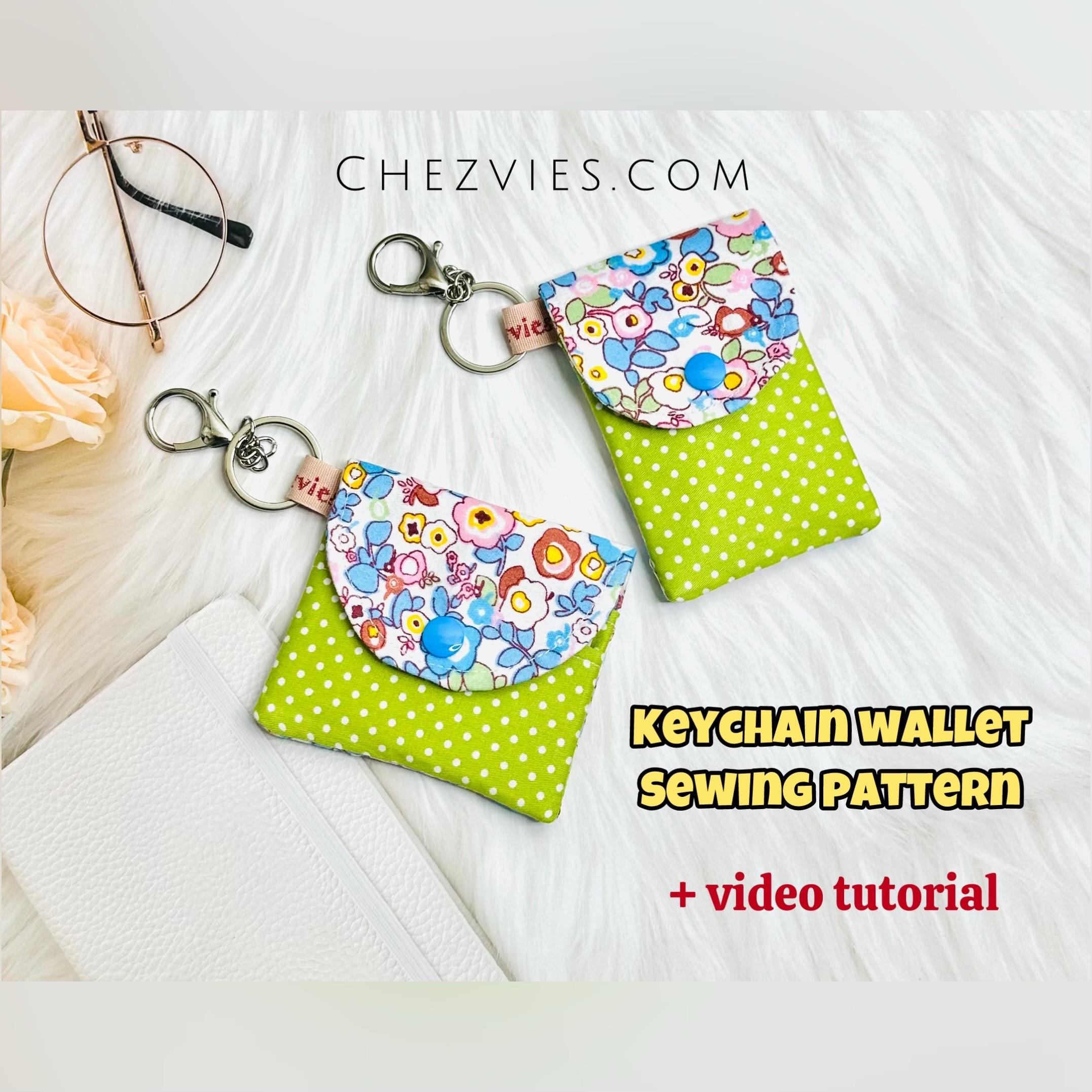 Mini Keychain Wallet Sewing Pattern: Beginner-friendly (PDF Pattern) - Etsy