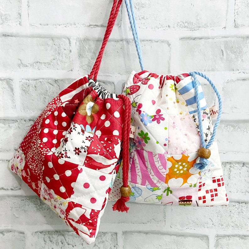 DIY Drawstring Bag Pattern Tutorials for Beginners Small - Etsy