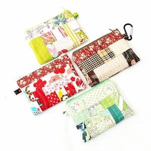 Scrappy Mini Purse Pdf Pattern, Coin Pouch Pattern with Full Templates and Video Tutorial image 7