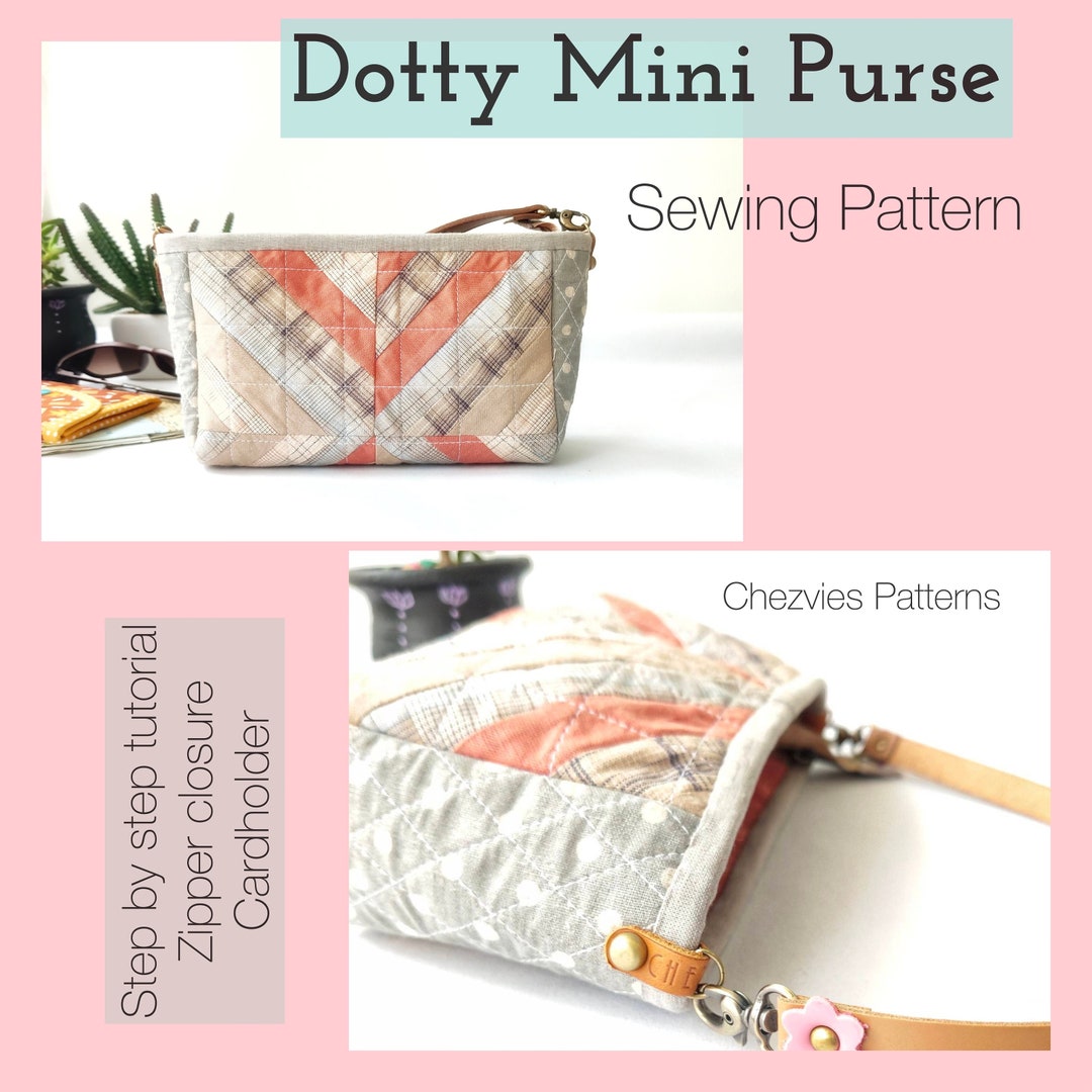 Quilt Bag Sewing Pattern, Small Crossbody Bags Pdf Patterns, Cross Body