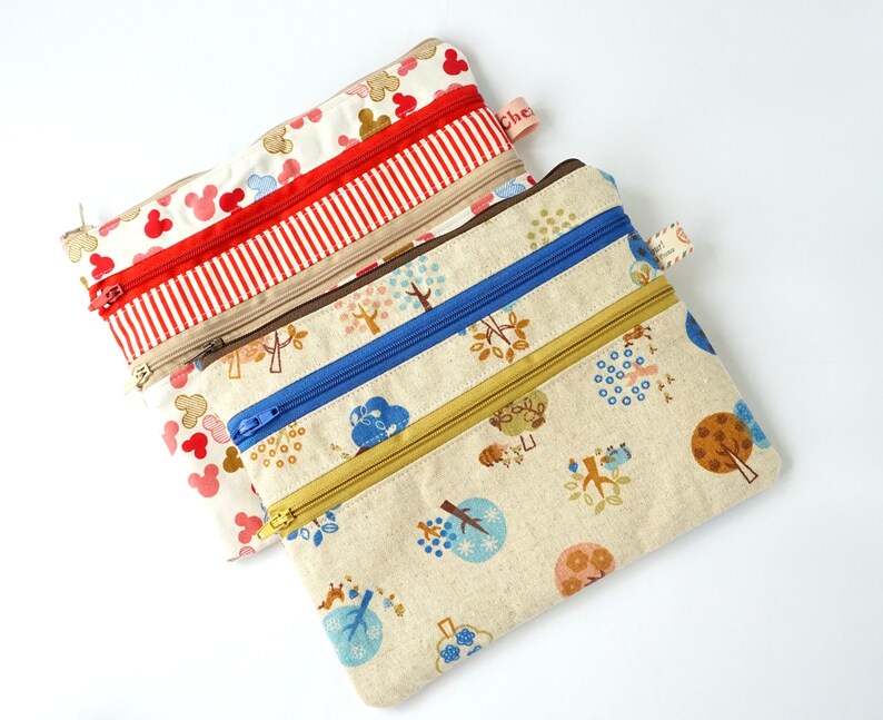 Easy Double and Triple Zipper Wallet Pdf Sewing Pattern Etsy