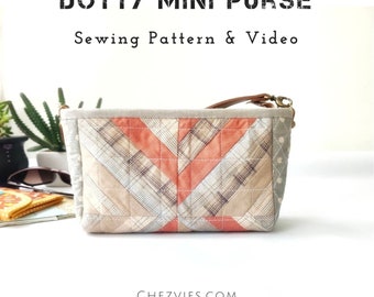 Quilt Bag Sewing Pattern, Small Crossbody Bags Pdf Patterns, Cross Body Bag DIY, Small Purse Pattern, Small Handbag  Pdf, Shoulder Bag PdF