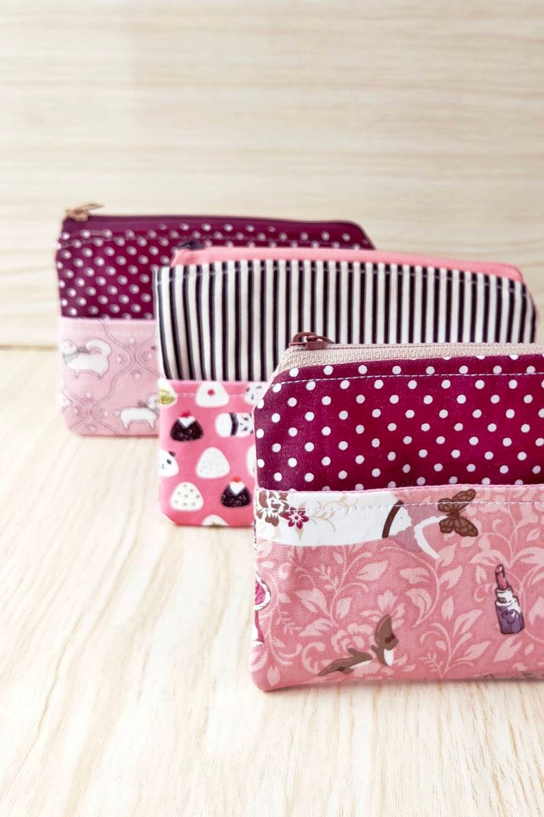 Easy Fabric Coin Purse Pattern Small Zipper Pouch Pattern Etsy