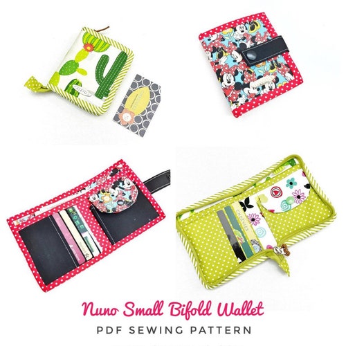 Small Bifold Wallet Pattern With Video Tutorial Zip Around Etsy