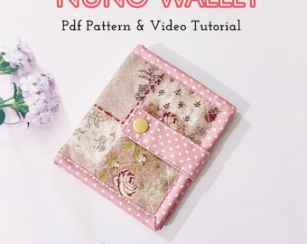 Nuno スモール二つ折り財布の裁縫パターン：初心者向け（PDF パターン）