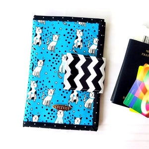 Safari Passport Holder Sewing Pattern with Templates and Video Tutorial, Passport Wallet Pattern, Travel Passport Cover Pdf Patterns image 7