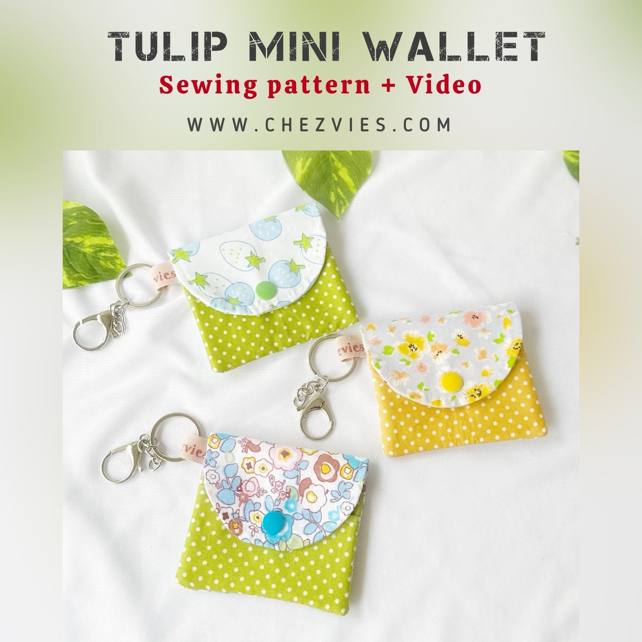 Mini Keychain Wallet Sewing Pattern: Beginner-friendly (PDF Pattern) - Etsy