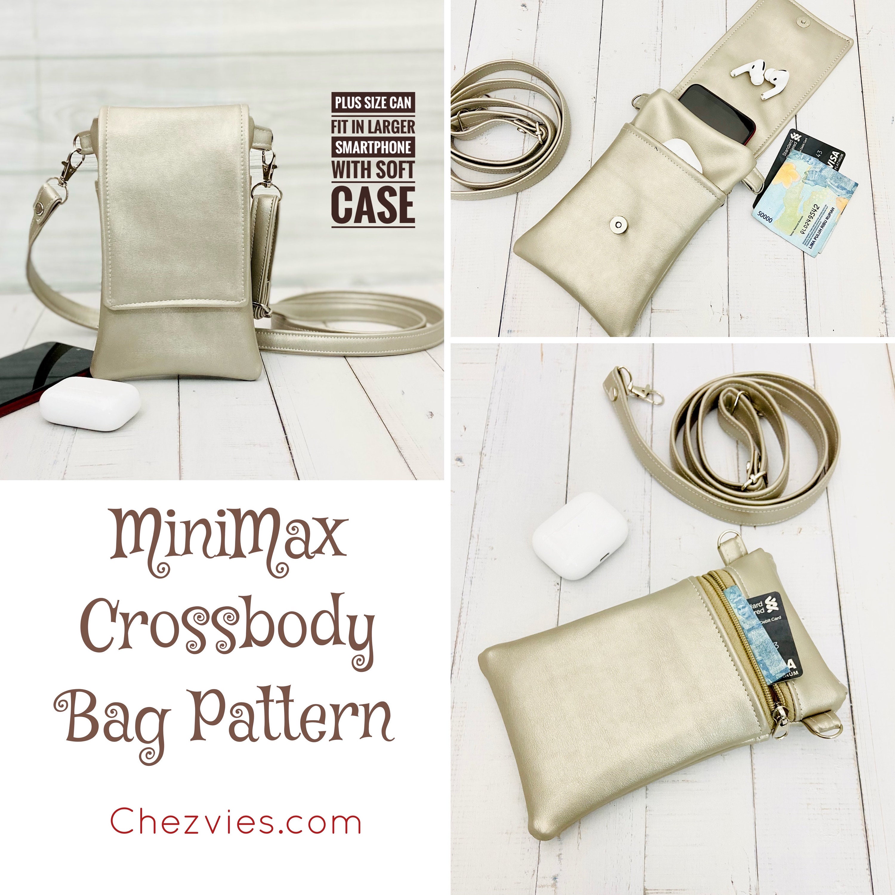 Buy Minimax Small Crossbody Phone Bag Pattern With 3 Sizes Online in