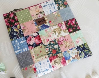 パッチワークキルティングポーチの縫製パターン（動画付き）（PDFダウンロード）