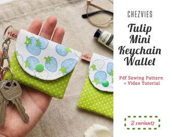 Mini Keychain Wallet Sewing Pattern: Beginner-Friendly (PDF Pattern)
