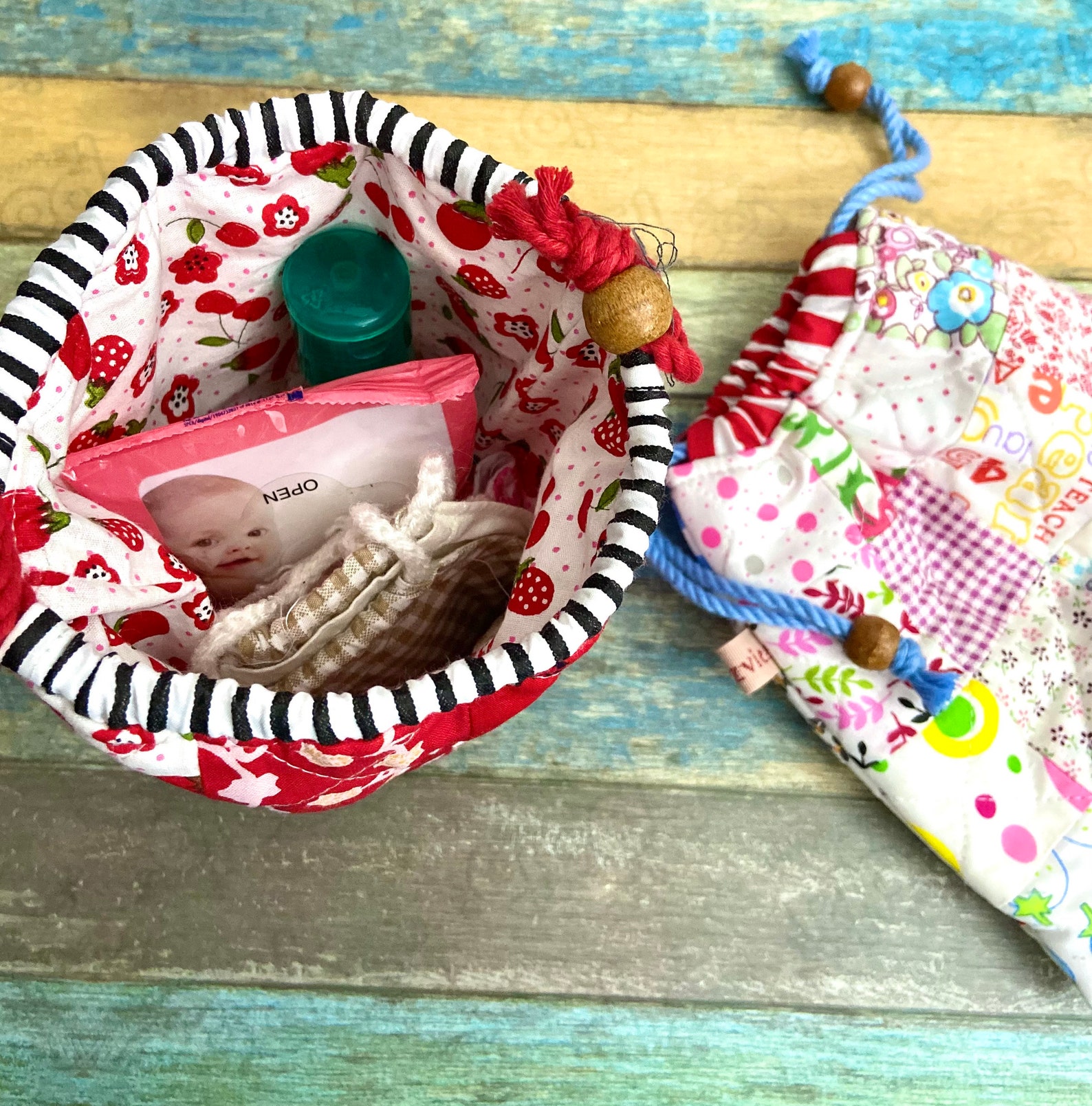 DIY Drawstring Bag Pattern Tutorials for Beginners Small - Etsy