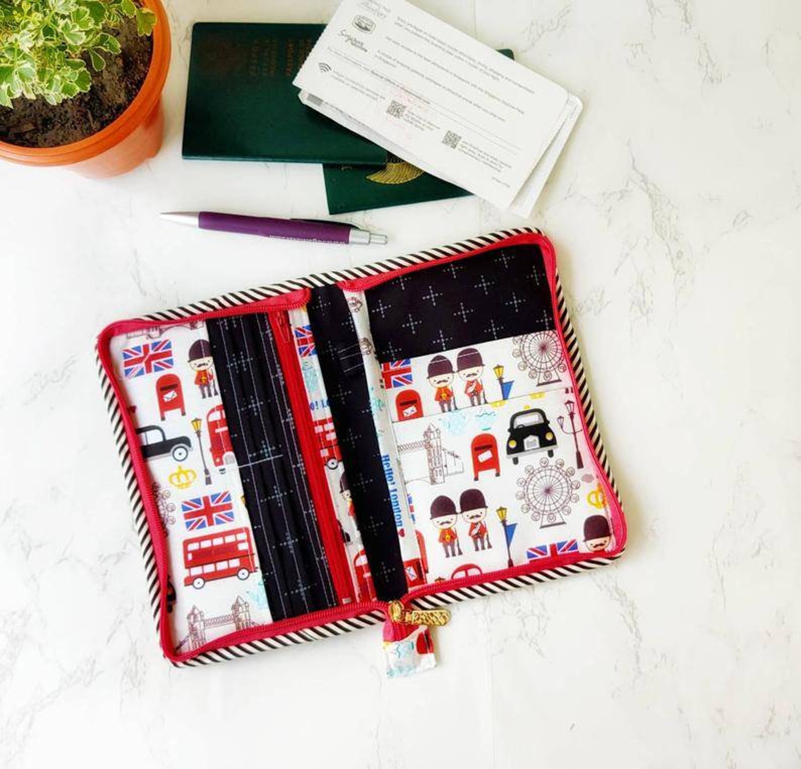 PdF Pattern Passport Wallet Pattern Single Passport Holder Etsy