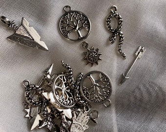 Lote de dijes de plata personalizados, 34 o 24 ct, lote de dijes al por mayor, lote de dijes mixtos, mezcla de dijes de plata, paquete, dijes de plata al por mayor, dijes al por mayor, mixtos al por mayor