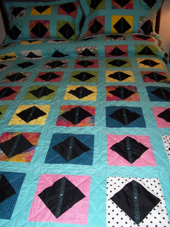 turquoise quilt