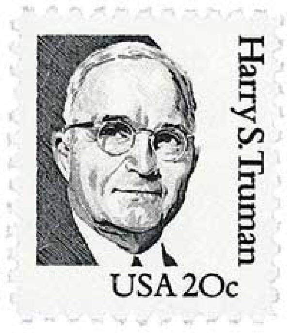Harry S. Truman Unused Vintage 20 Cent Stamp Etsy