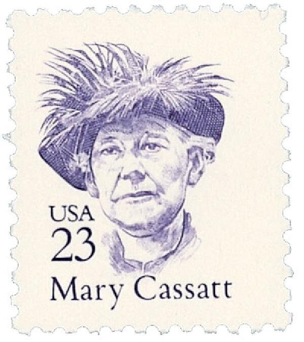Unused Vintage 23 Cent Great Americans Mary Cassatt Stamps Etsy
