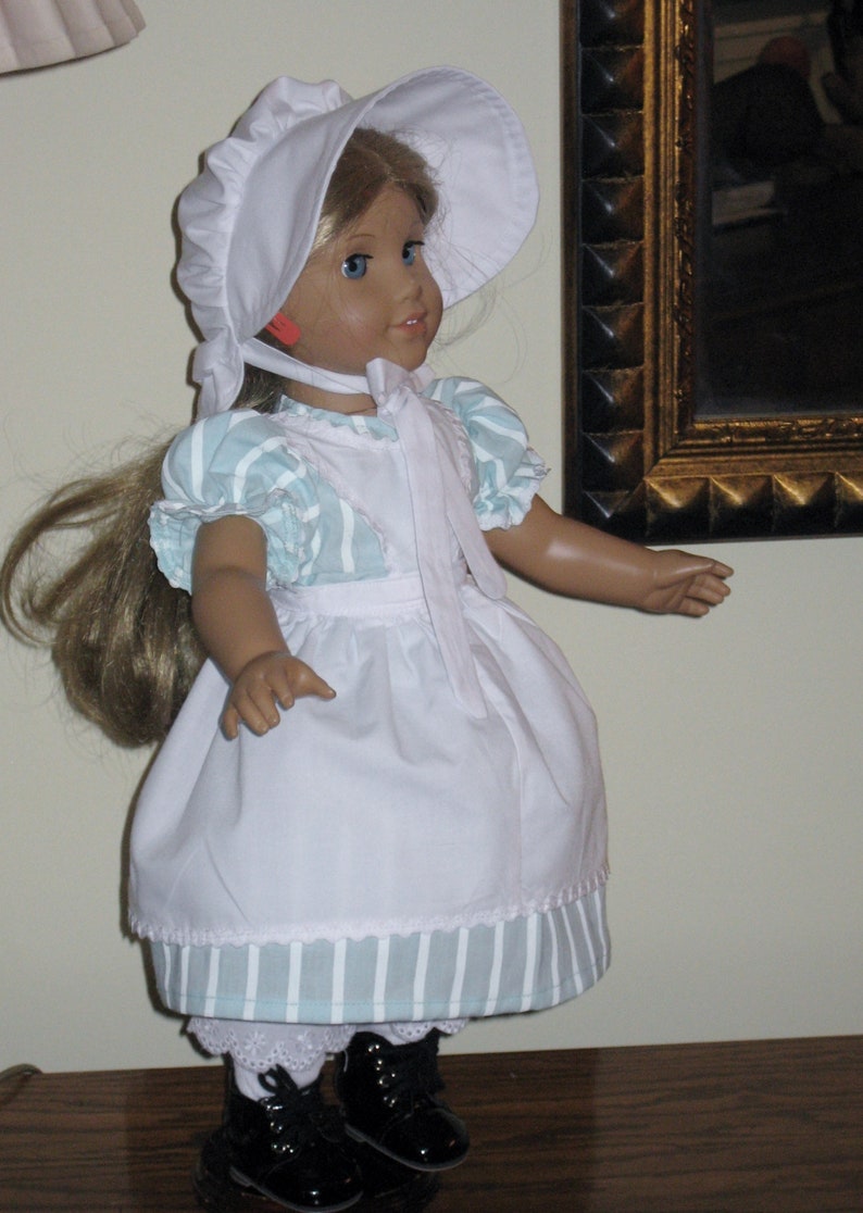 American Girl Kirsten Doll Clothes Dress Pinafore Etsy