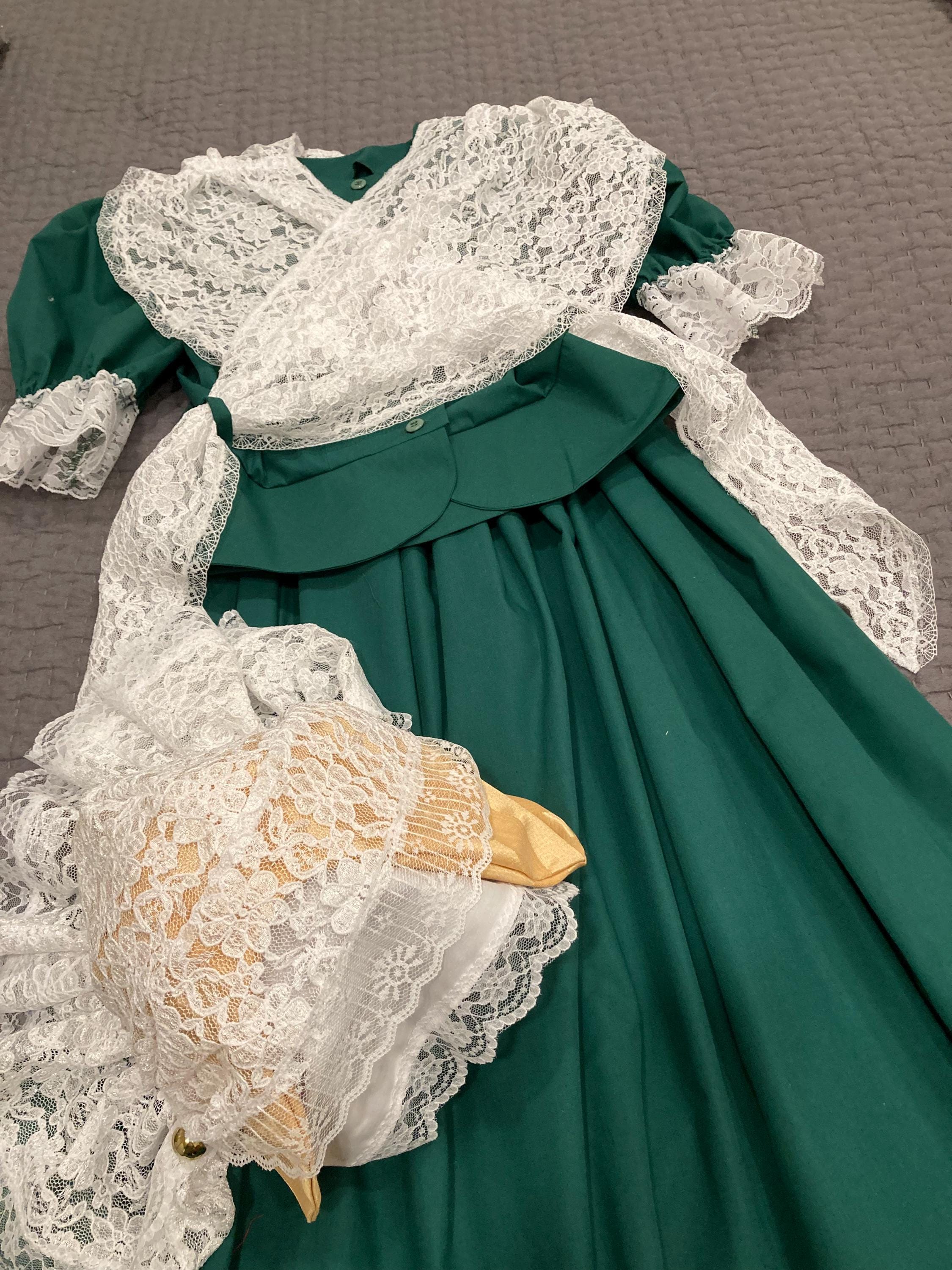 green emerald velvet dress Tulip Print Voile Garden Party Dress – Eveliina Vintage main image 0