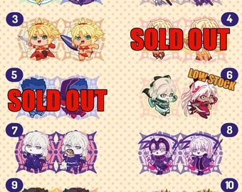 CLEARANCE-- Fate/ Grand Order Acrylic Charms