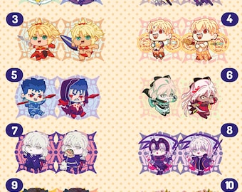 CLEARANCE-- Fate/ Grand Order Acrylic Charms