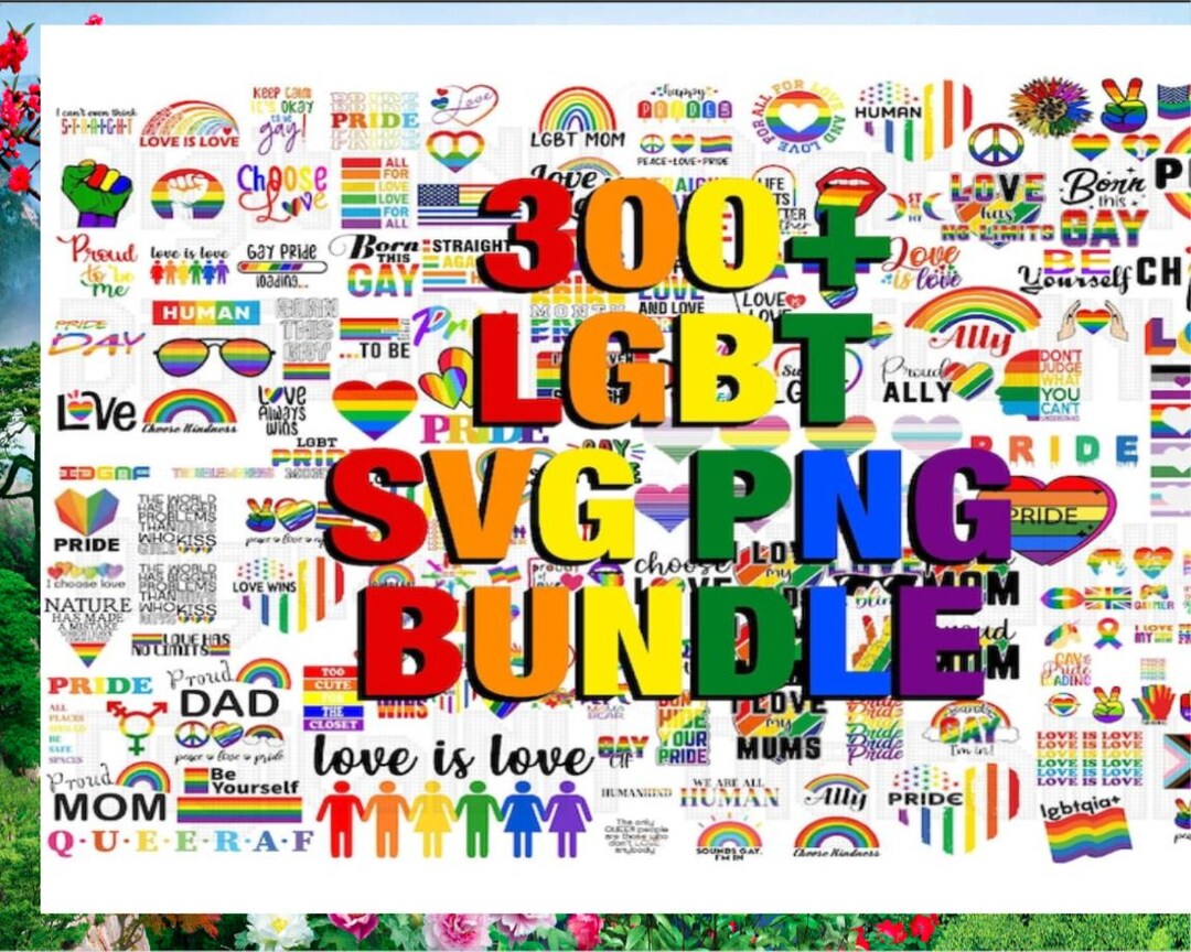 LGBTQ SVG Bundle, LGBT Svg, Pride Svg, Gay Pride Svg, Lgbt Quotes Svg ...