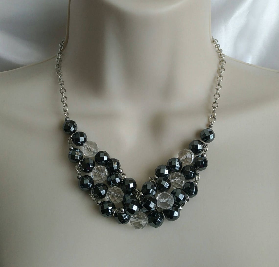 Sparkly Gemstone Necklace 7th Anniversary 12 Anniversary Etsy UK