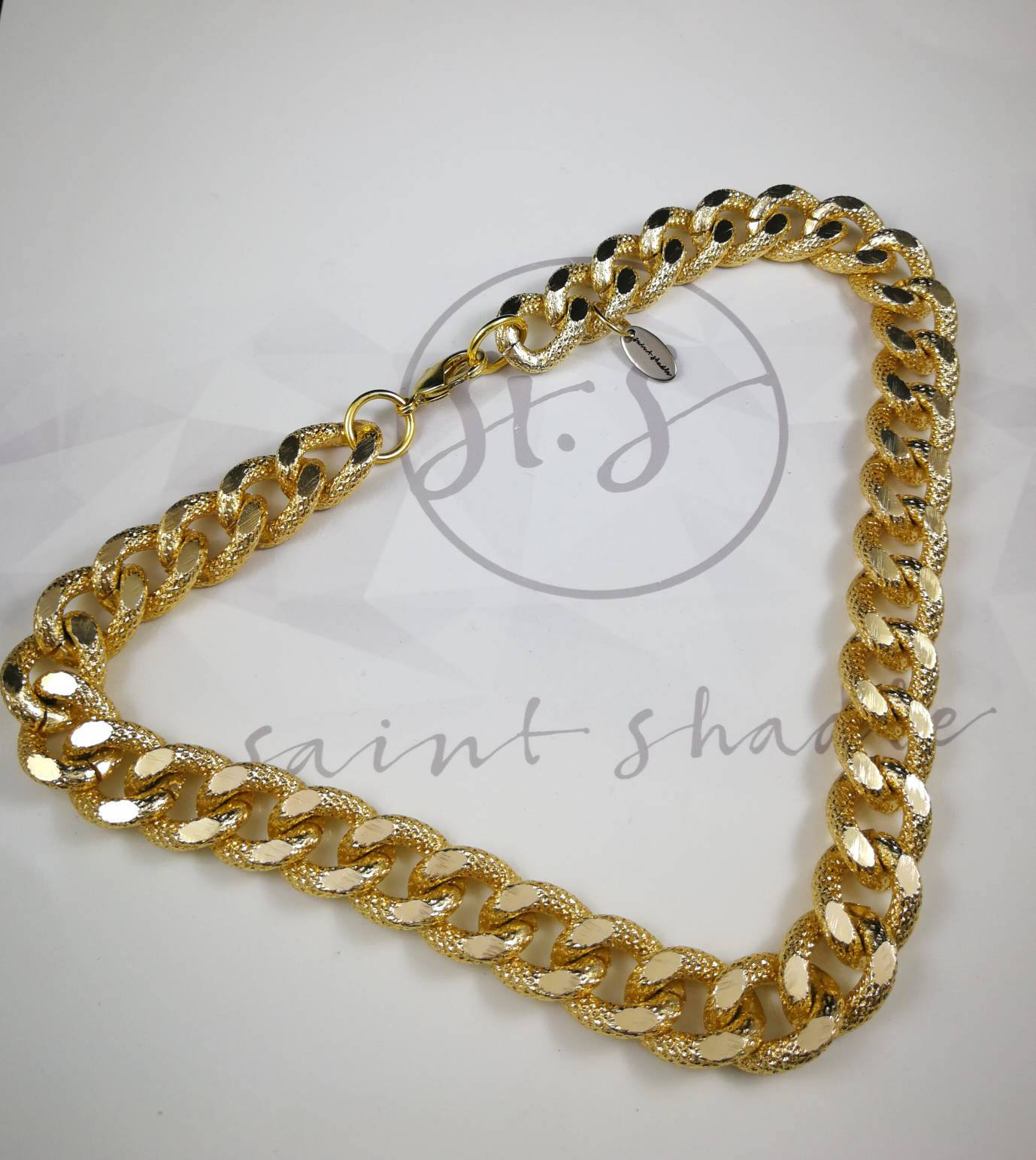 Thick gold chain necklace short gold necklace simple yet Etsy