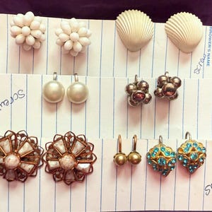 Vintage & Antique Screw Back Earrings - Please Read!