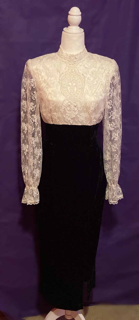 Vintage 80s Gunne Sax Jessica McClintock Victoria… - image 2