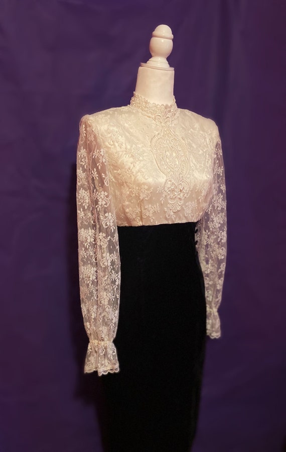 Vintage 80s Gunne Sax Jessica McClintock Victorian