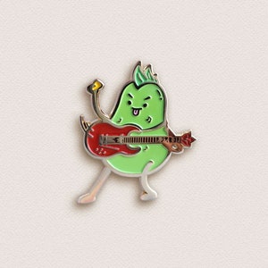 Pin de guitarra - Pin de esmalte de pera punk