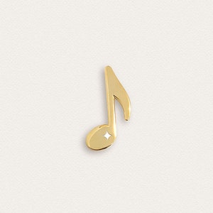 Music Note Enamel Pin - Eighth Note, Song of your heart