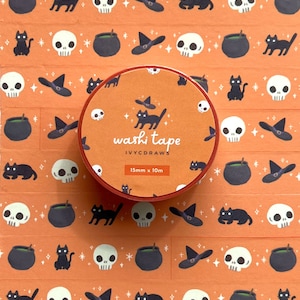 Witchy Cat Washi Tape