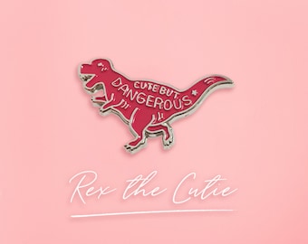 T-Rex Enamel Pin, Tyrannosaurus Rex Dinosaur Pin