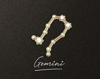 Gemini Zodiac Constellation Pin