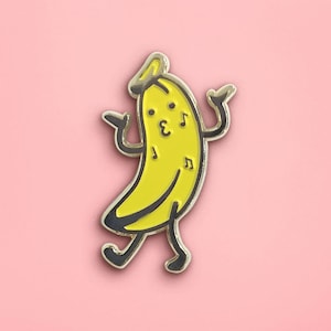 Dancing Banana Enamel Pin