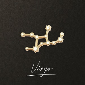 Virgo Zodiac Constellation Pin