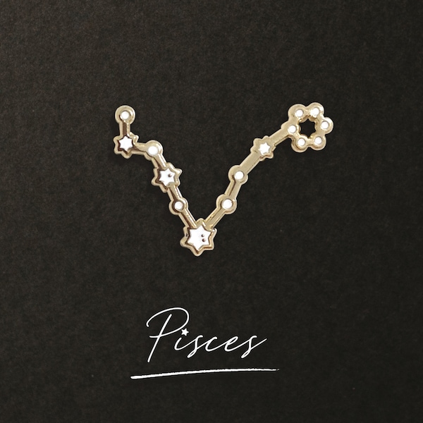 Pisces Zodiac Constellation Pin