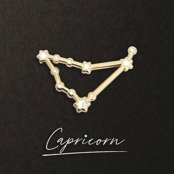 Capricorn Zodiac Constellation Pin