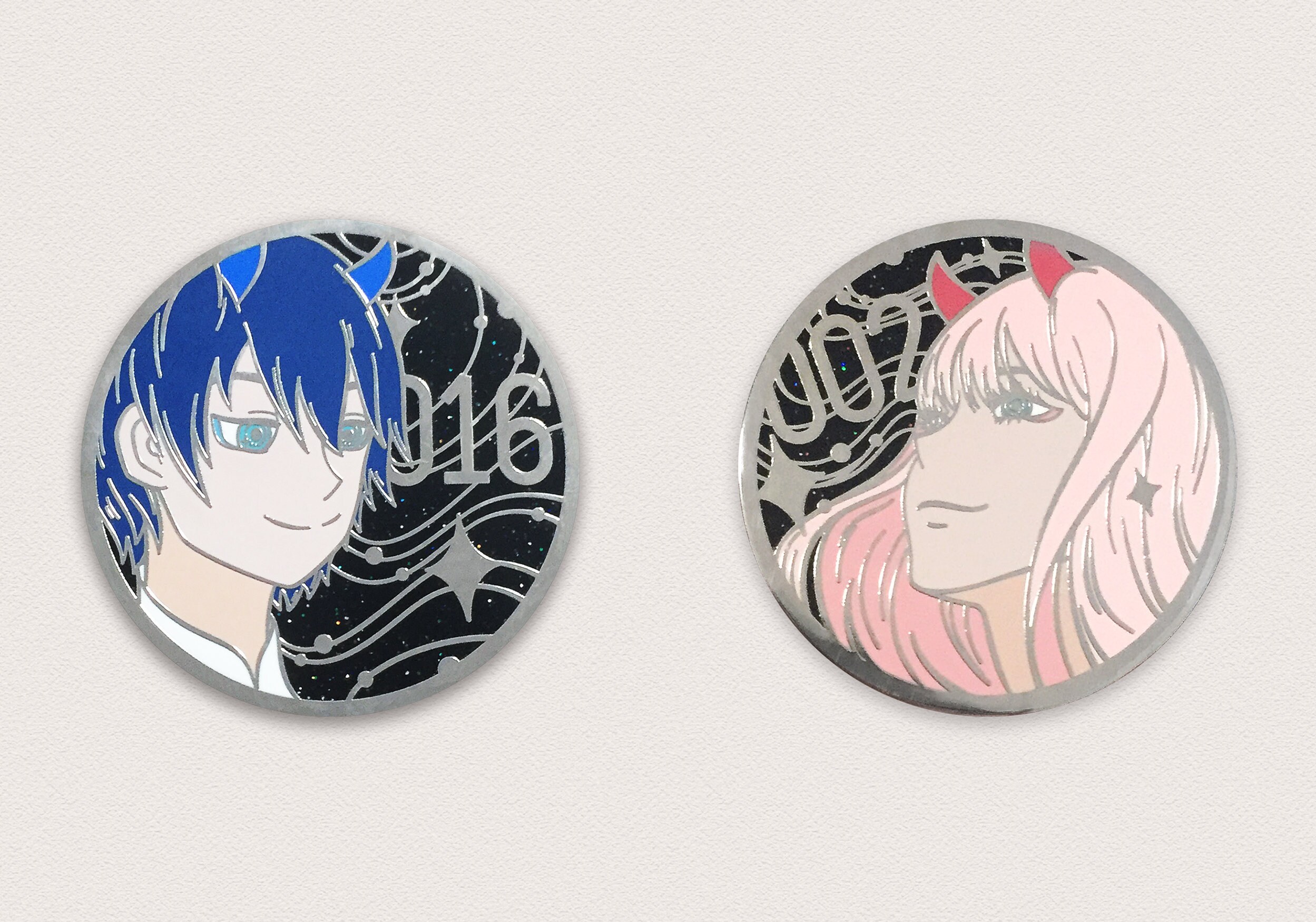 Zero Two and Hiro Darling In The Franxx
