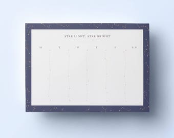 Planner Notepad - Zodiac Constellation Design