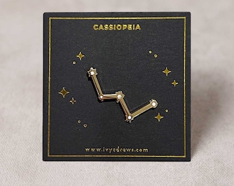 Cassiopeia Constellation Pin - Queen Cassiopeia