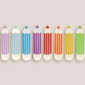 Colored Pencil Enamel Pins