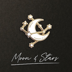 Moon and Stars Pin